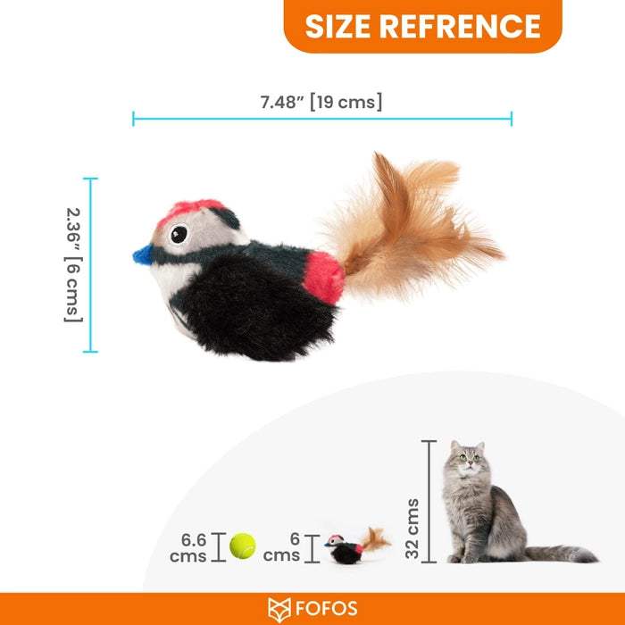 Fofos- Bird with Catnip Balls Cat Toy