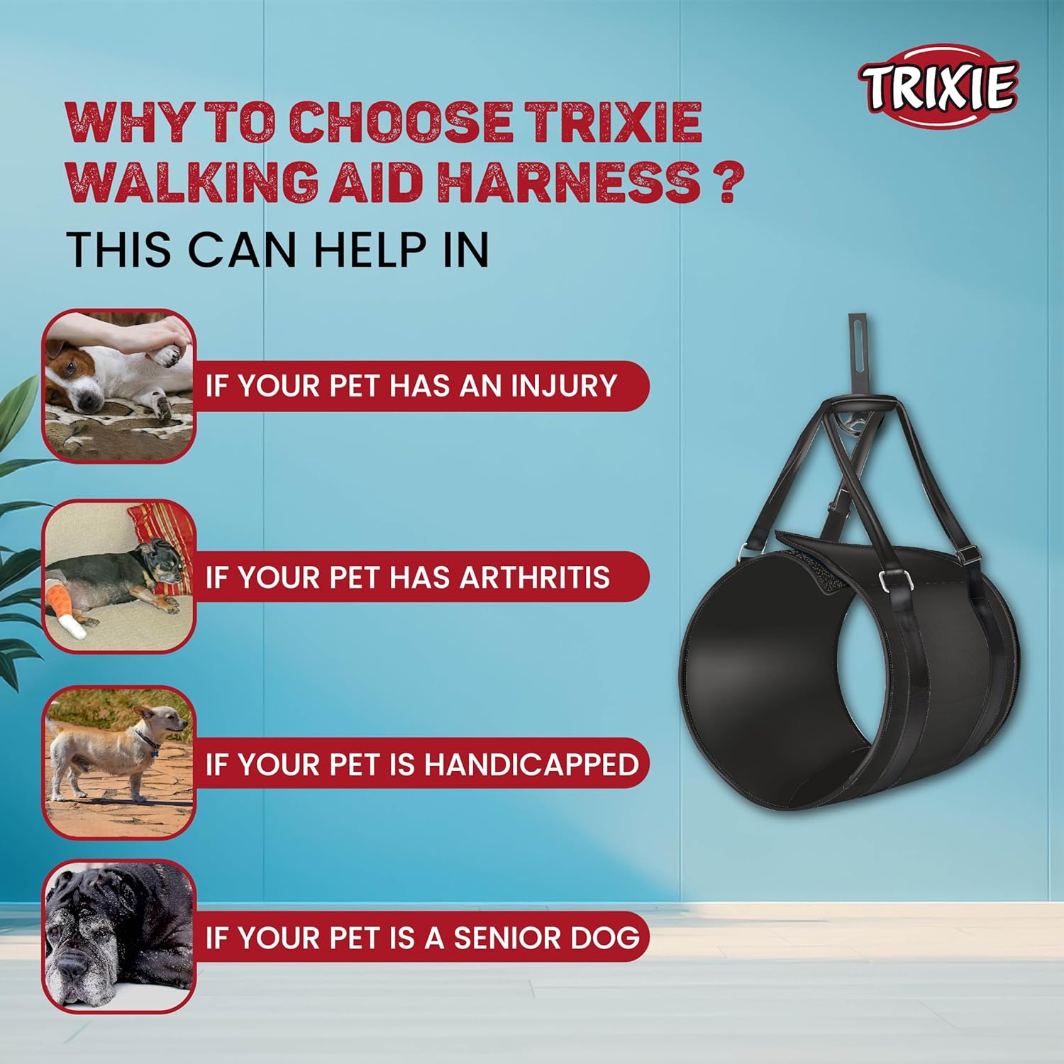 Trixie- Walking Aid Dog Harness