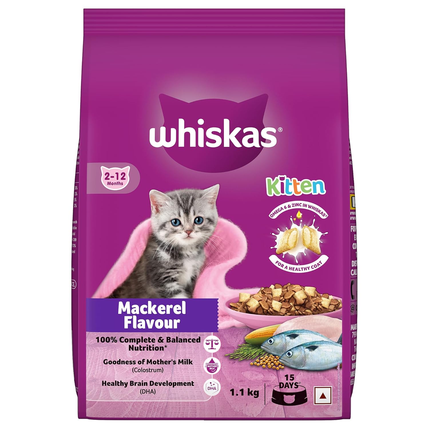 Whiskas Mackerel Junior Cat Dry Food