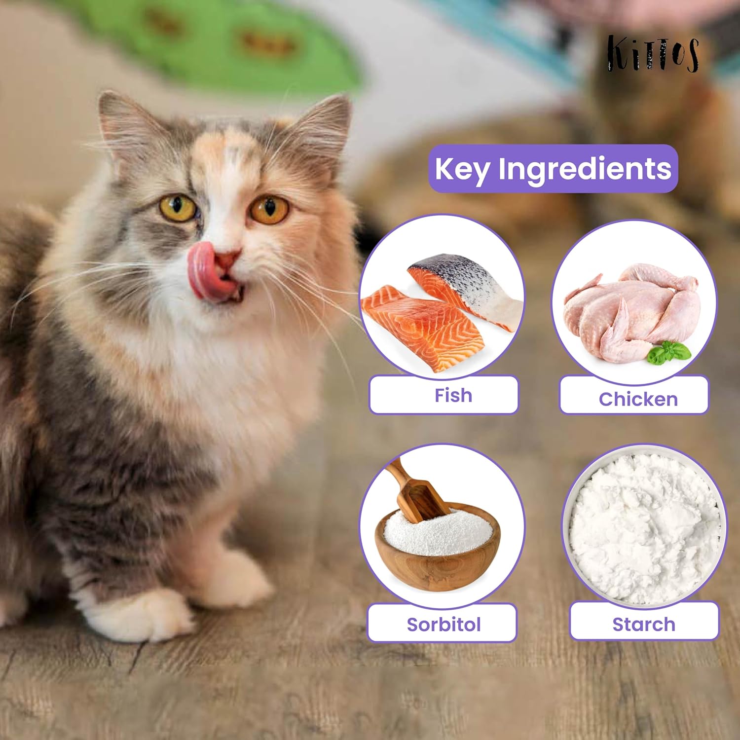 Kittos - Salmon Rings Meaty Treat for Cats