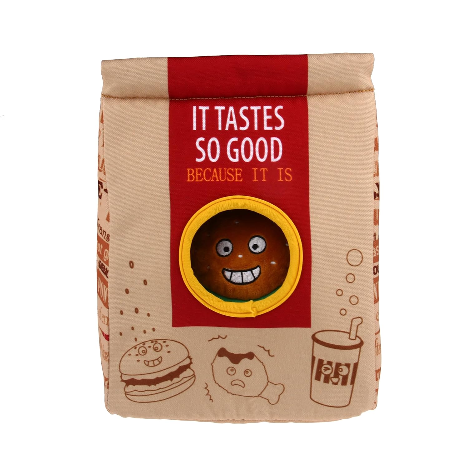 Gigwi Hide N Seek Fast Food Bag With Plush Hamburg Coke and Fried Chicken Inside