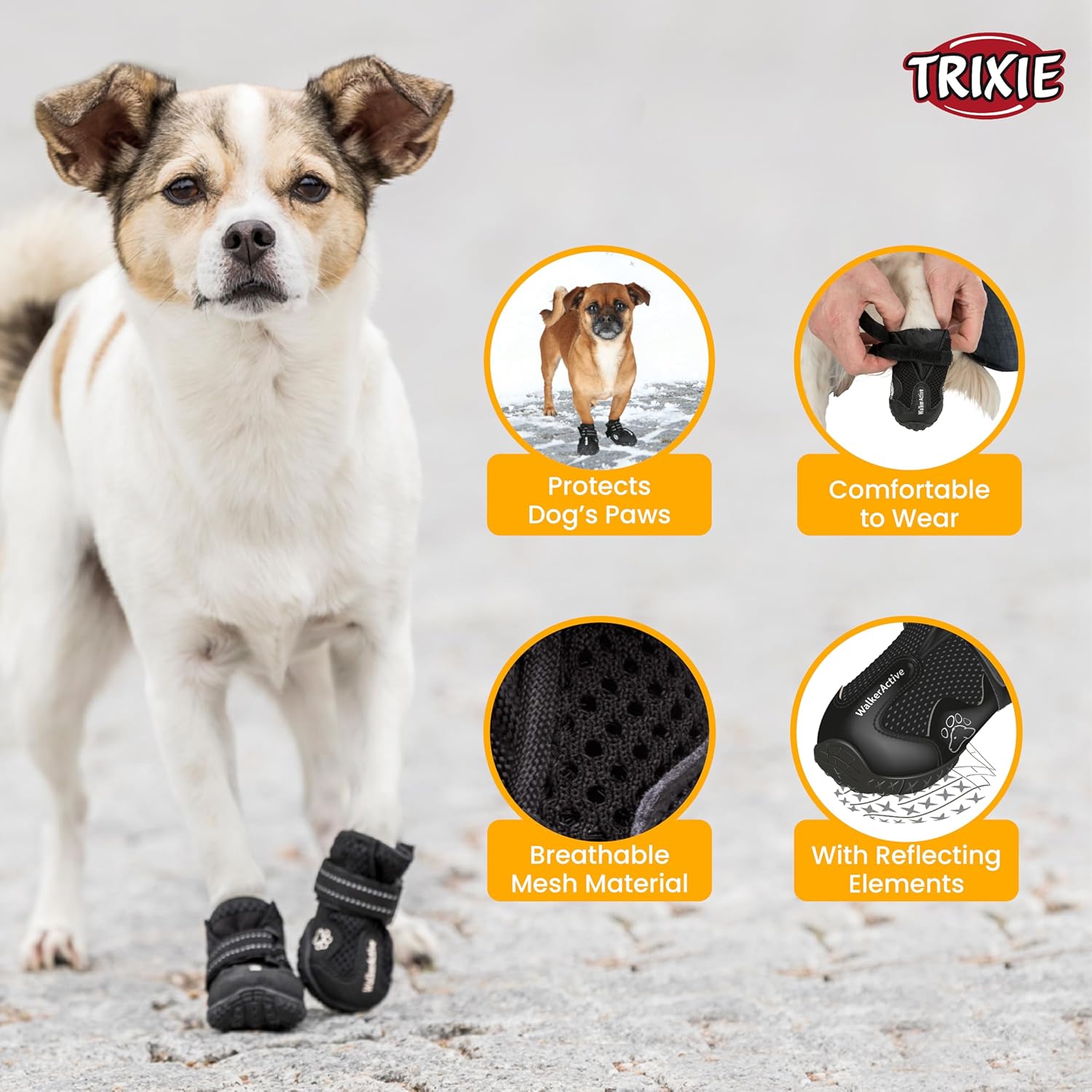 Trixie- Walker Active Protective Boots for Dogs