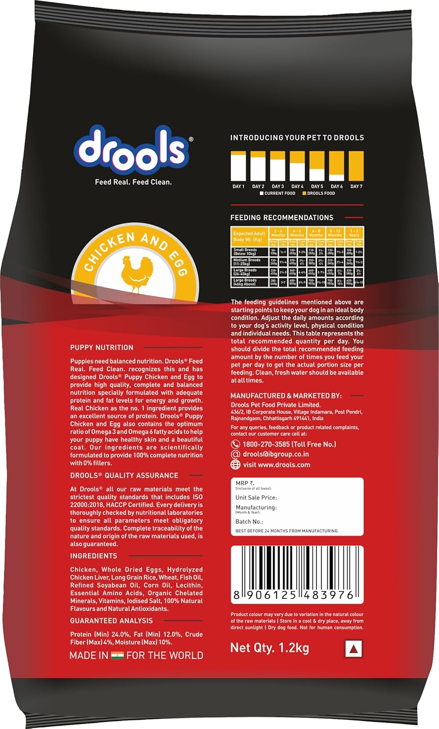 Drools- Puppy Starter Dry Dog Food