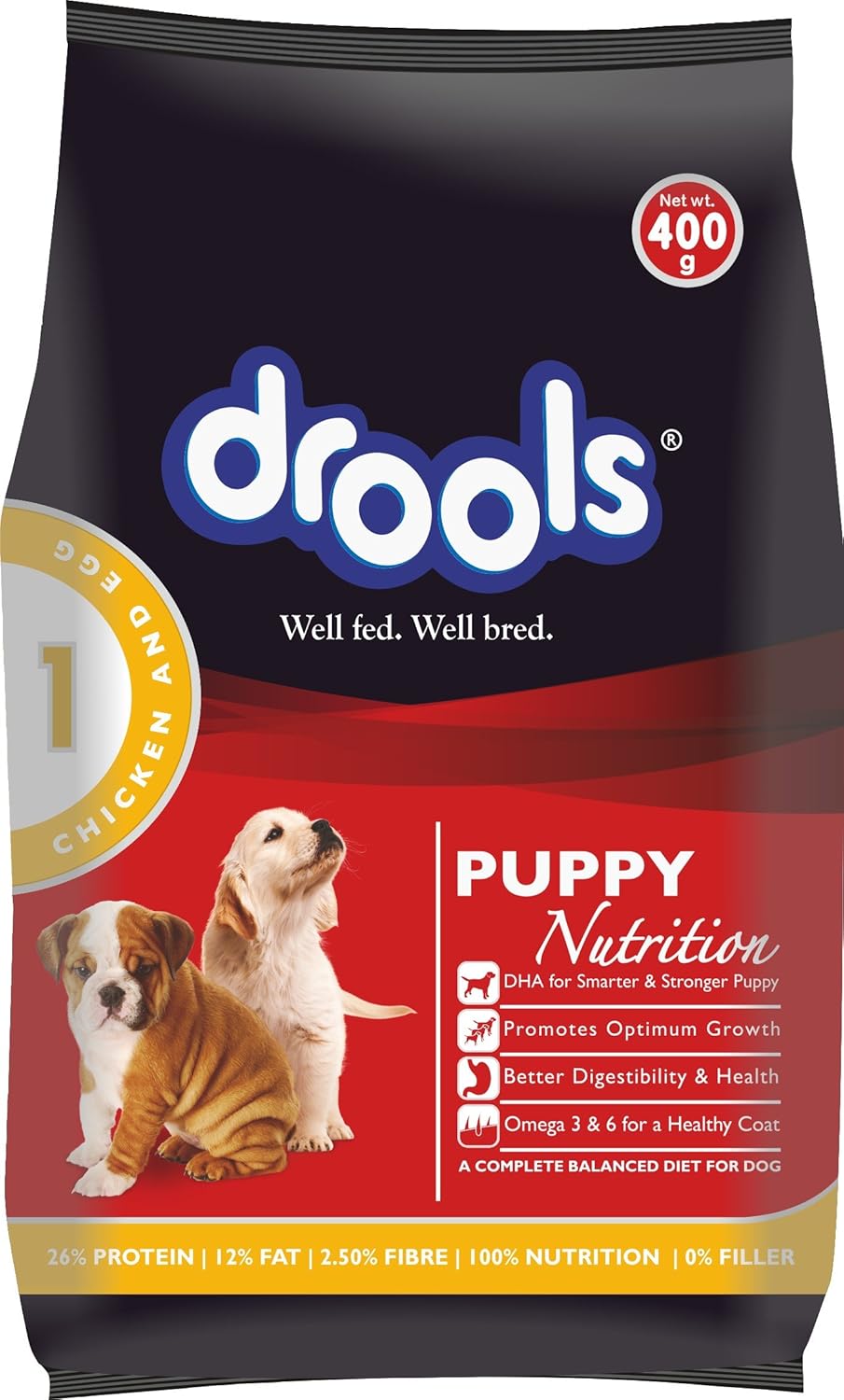 Drools- Puppy Dry Dog Food Chicken and Egg Flavour