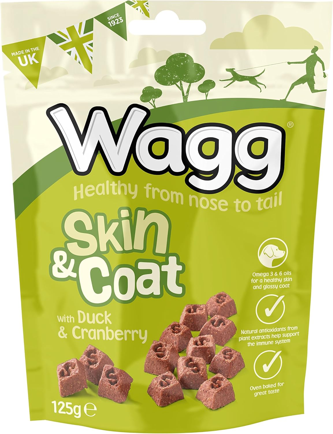 Wagg- Skin and Coat with Duck and Cranberry Meaty Bites