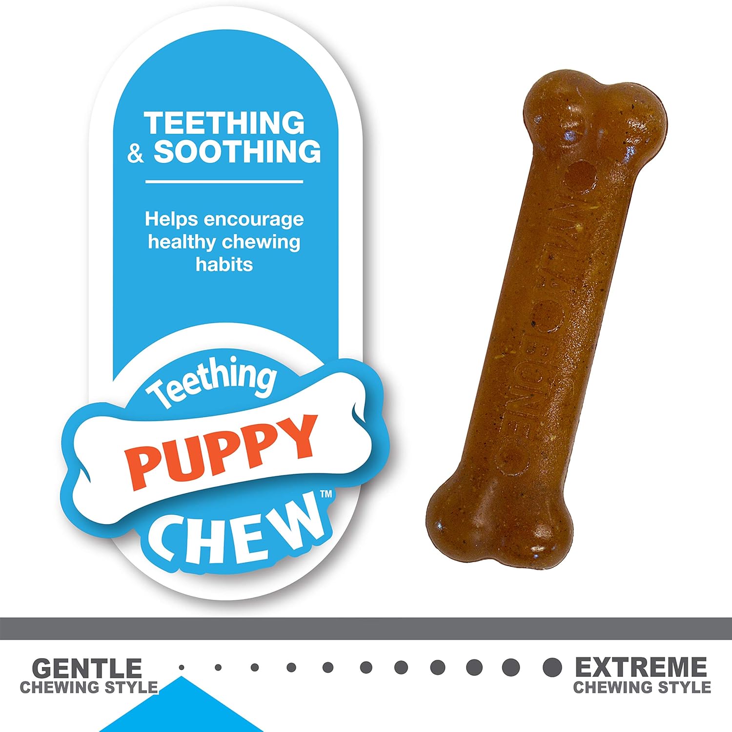 Nylabone Puppy Chew & Power Chew Bone Twin Pack XS