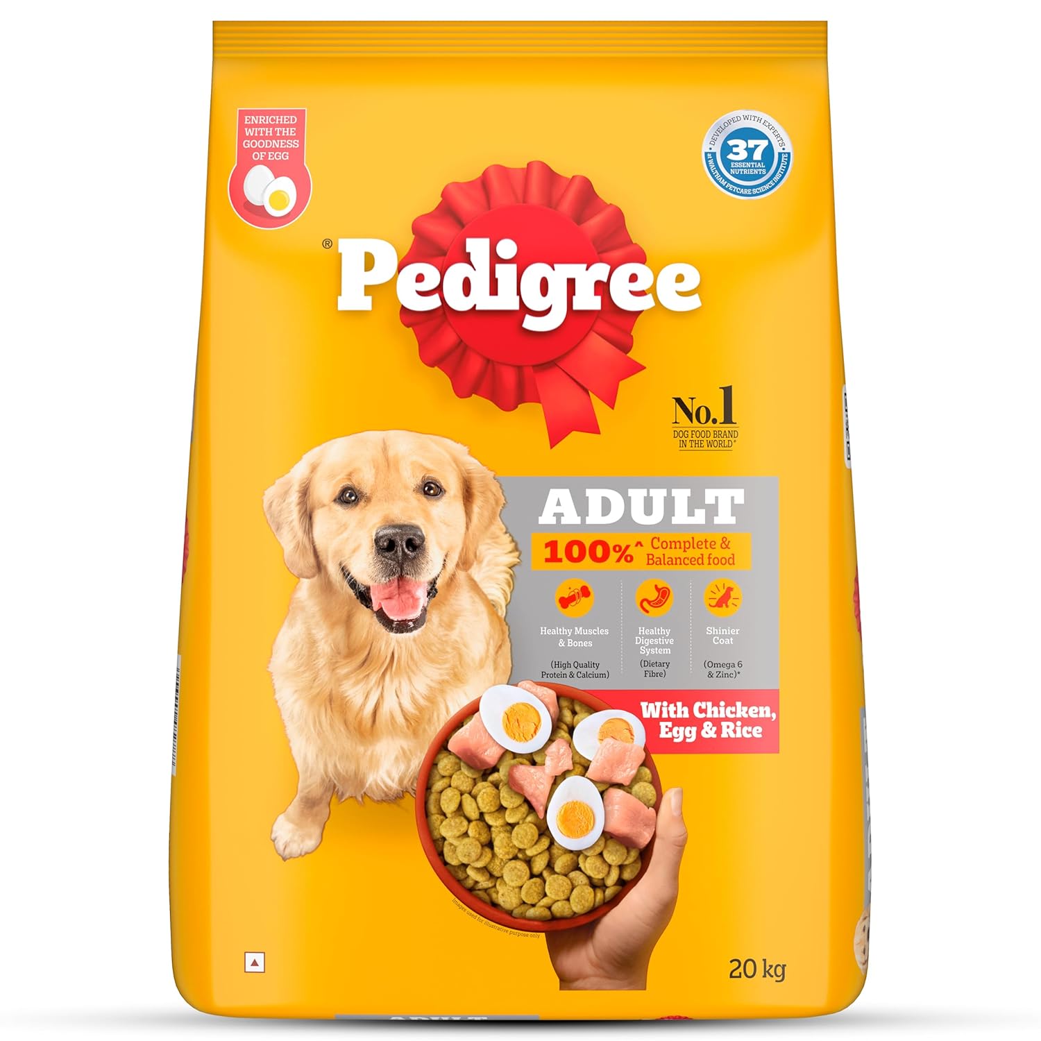 Pedigree Chicken Egg and Rice Dog Dry Foods