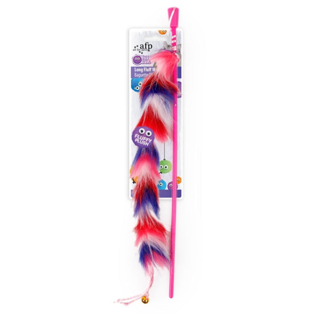 AFP- Furry Ball Long Fluff Wand Cat Toy