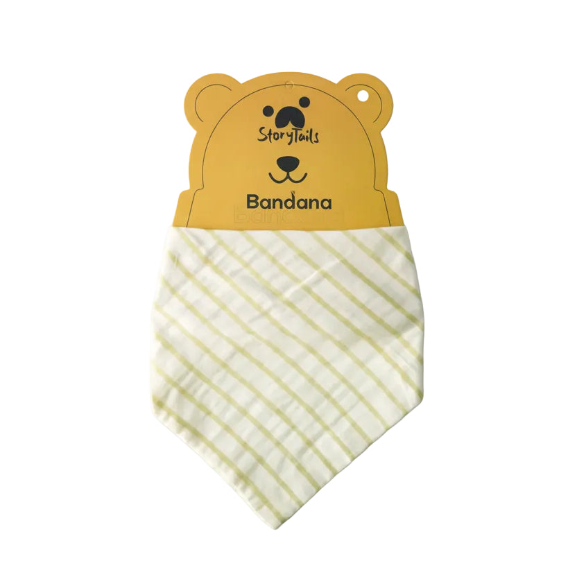 Story Tails Onam Special Kasavu Bandanas for Dogs