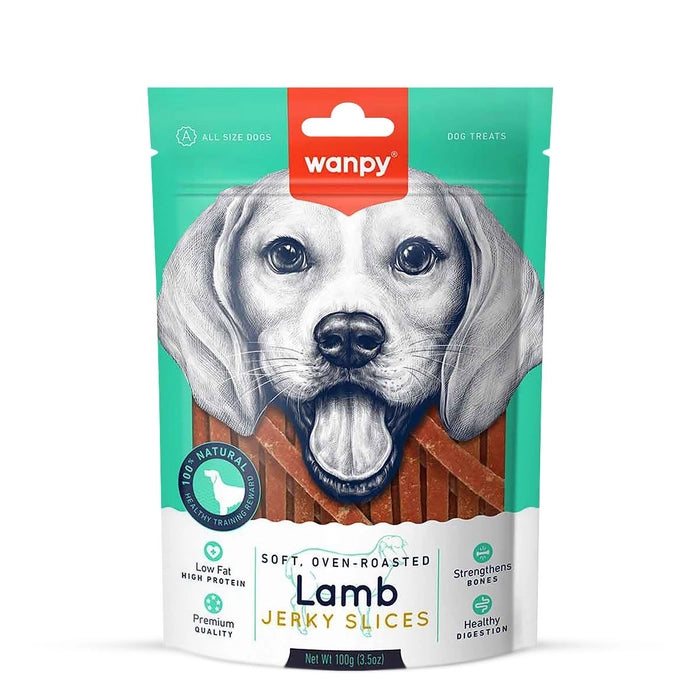 Wanpy- Lamb Jerky Slices Dog Treat