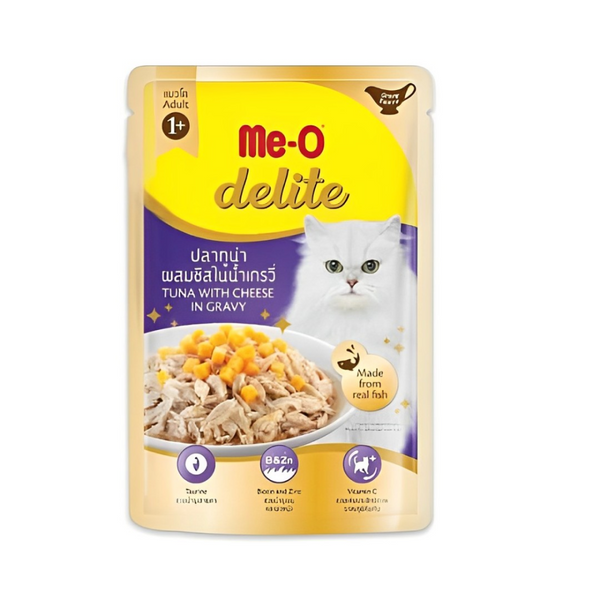 Me-O Delite Tuna With Cheese Cat Wet Food