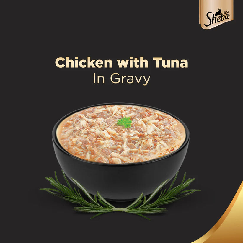 Sheba- Cat Adult Tuna and Chicken Gravy