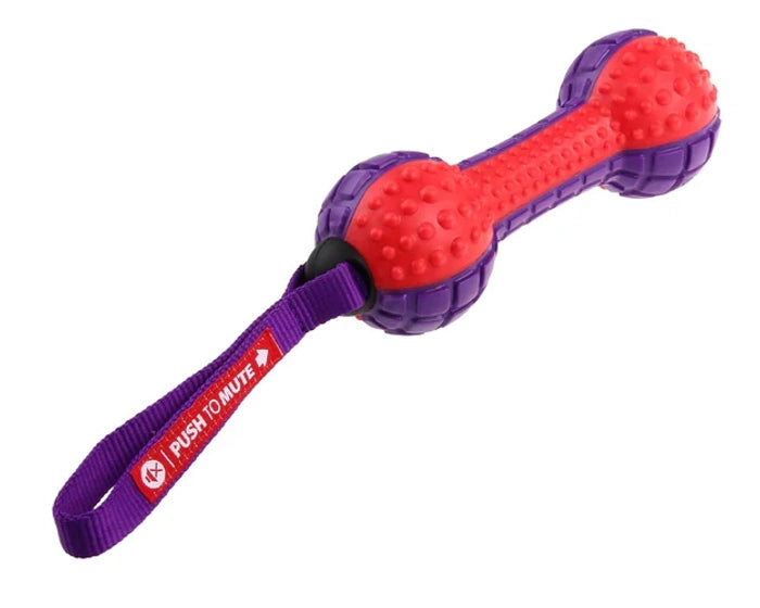 Gigwi- Push to Mute Solid Dumbell Dog Toy