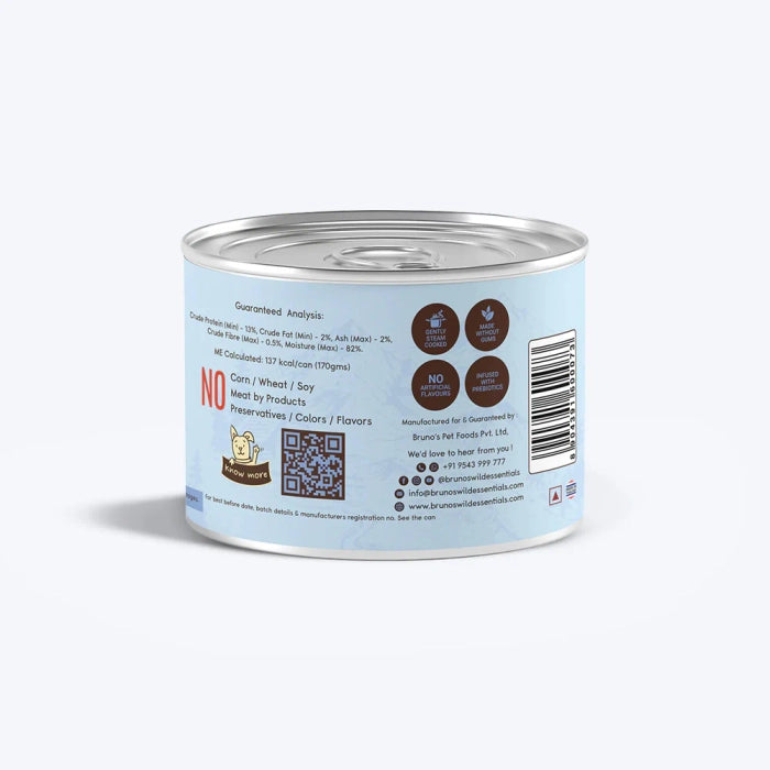 Bruno's Wild-Essentials Chicken with Chicken Liver & Vegetables in Gravy Wet Dog Food