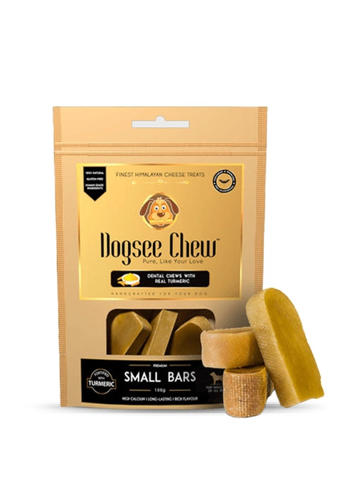 Dogsee - Turmeric Long lasting Dental Chews Bars for Dogs