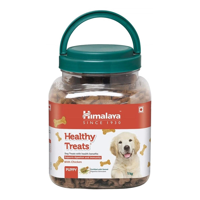 Himalaya- Healthy Treats for Puppies with Chicken Flavour Plastic Jar