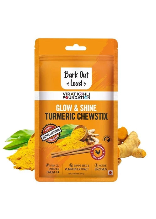 Bark Out Loud - Glow & Shine Turmeric Chew Stix for Pets