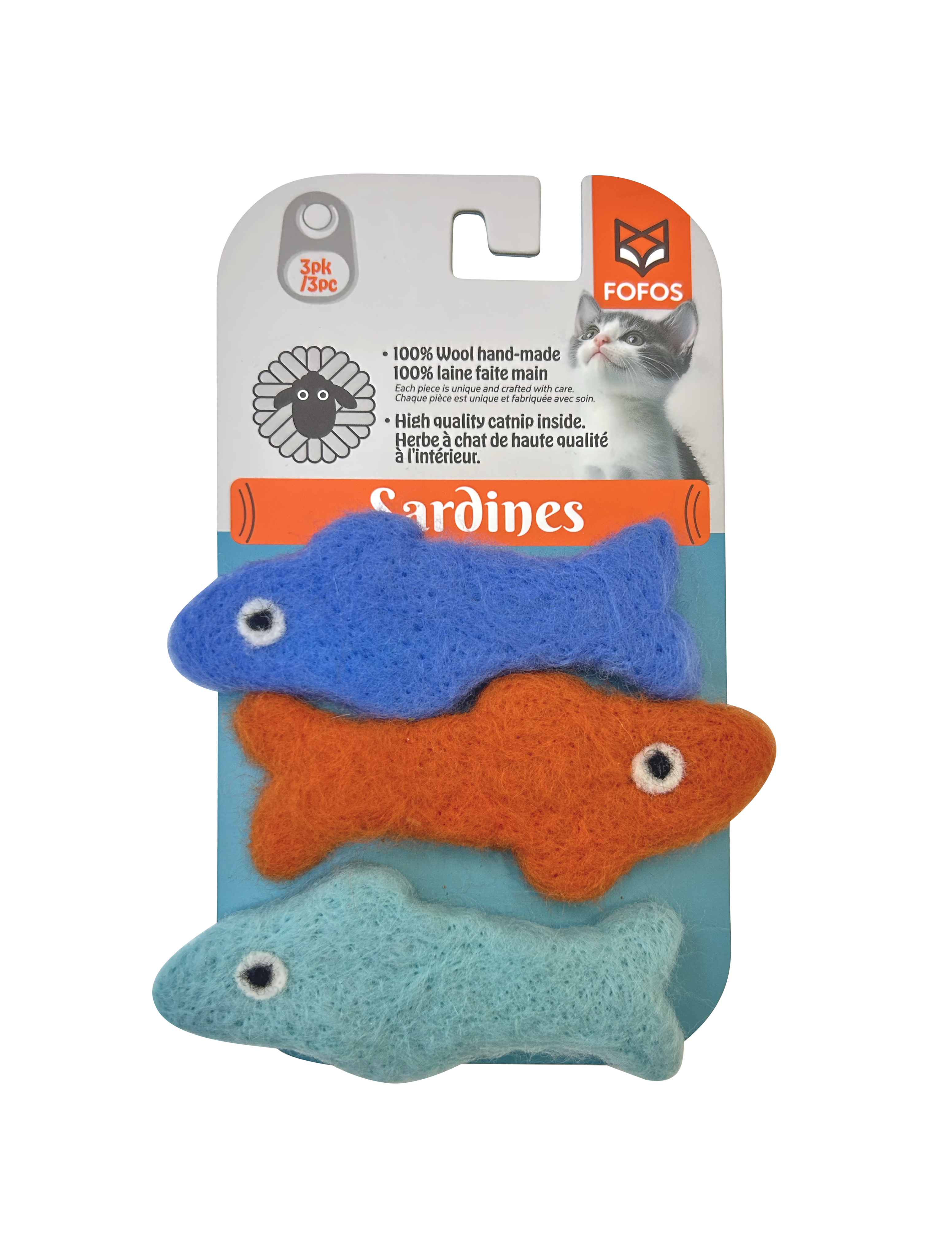 Fofos Sardine Cat Toy Fish