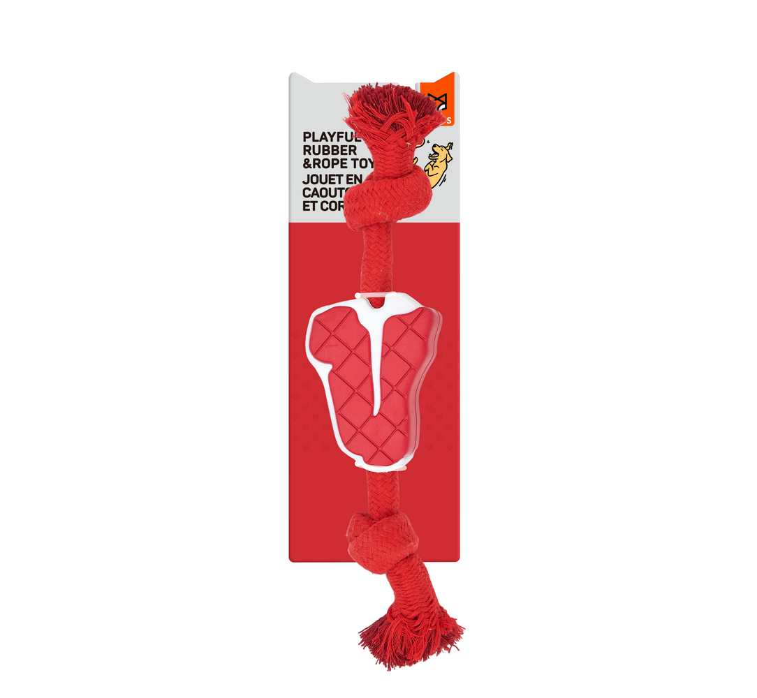 Fofos Chew Rope Steak Toy for Dogs