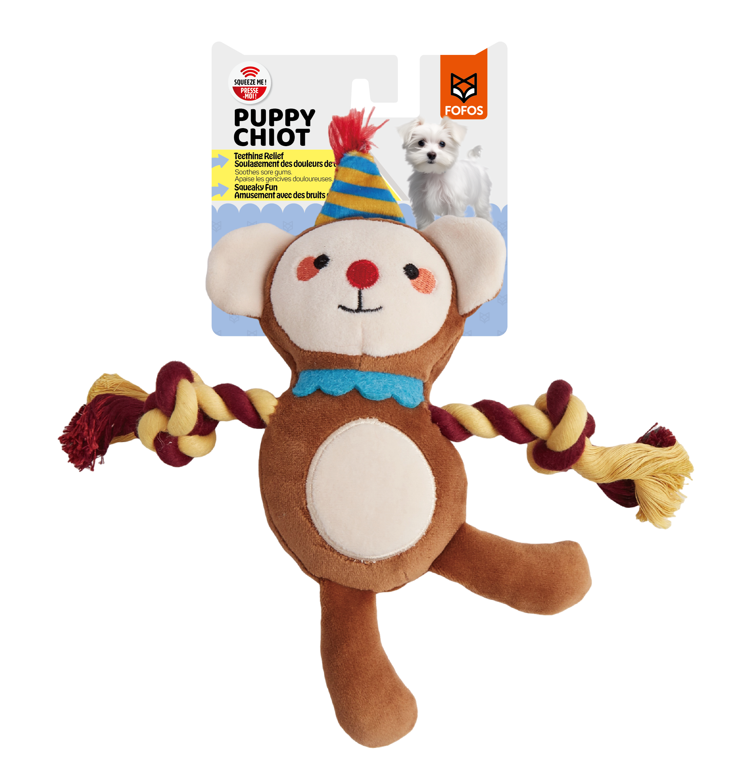 FOFOS Fluffy Puppy Toy