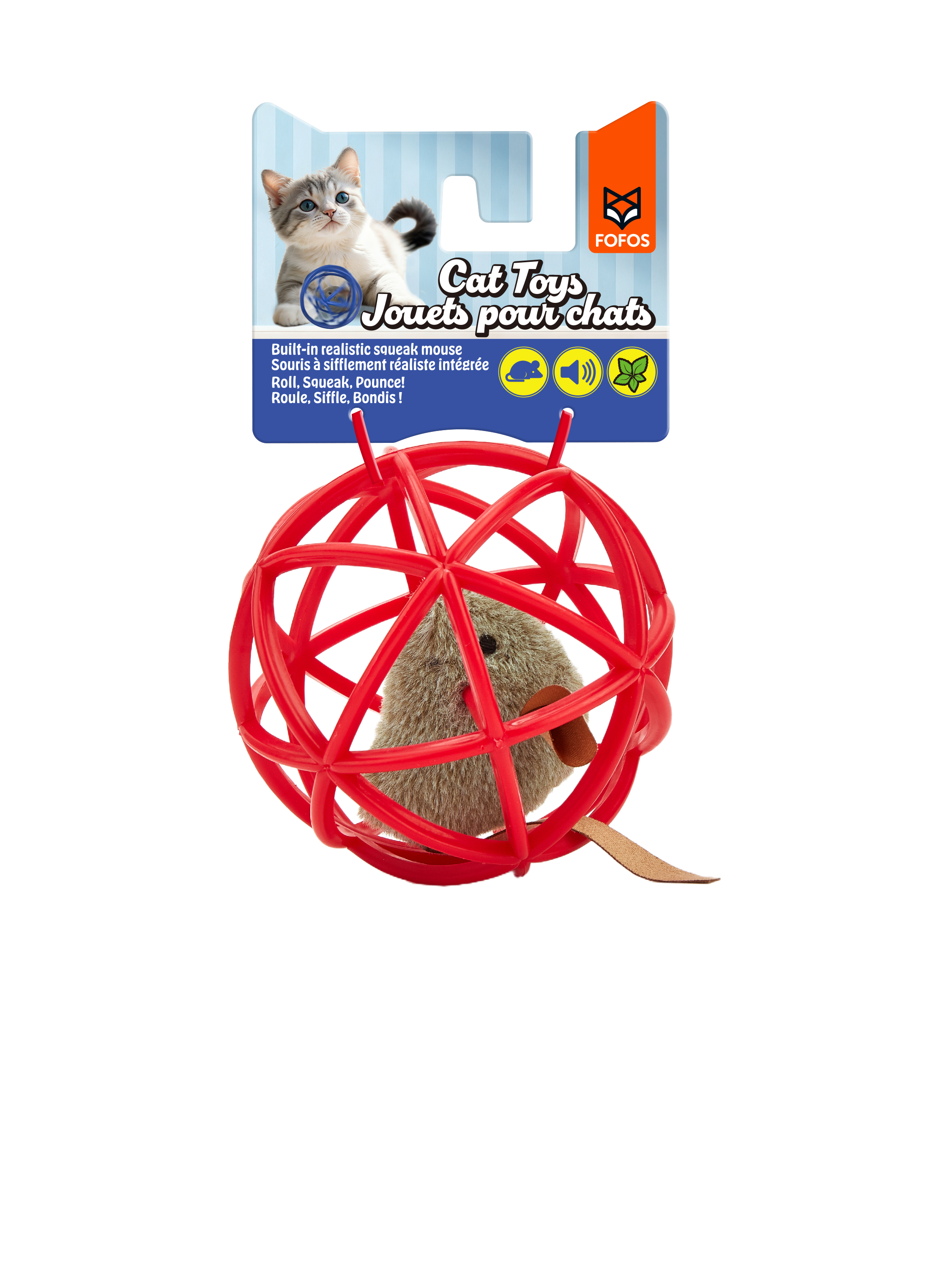 Fofos Mouse In The Ball Cat Toy