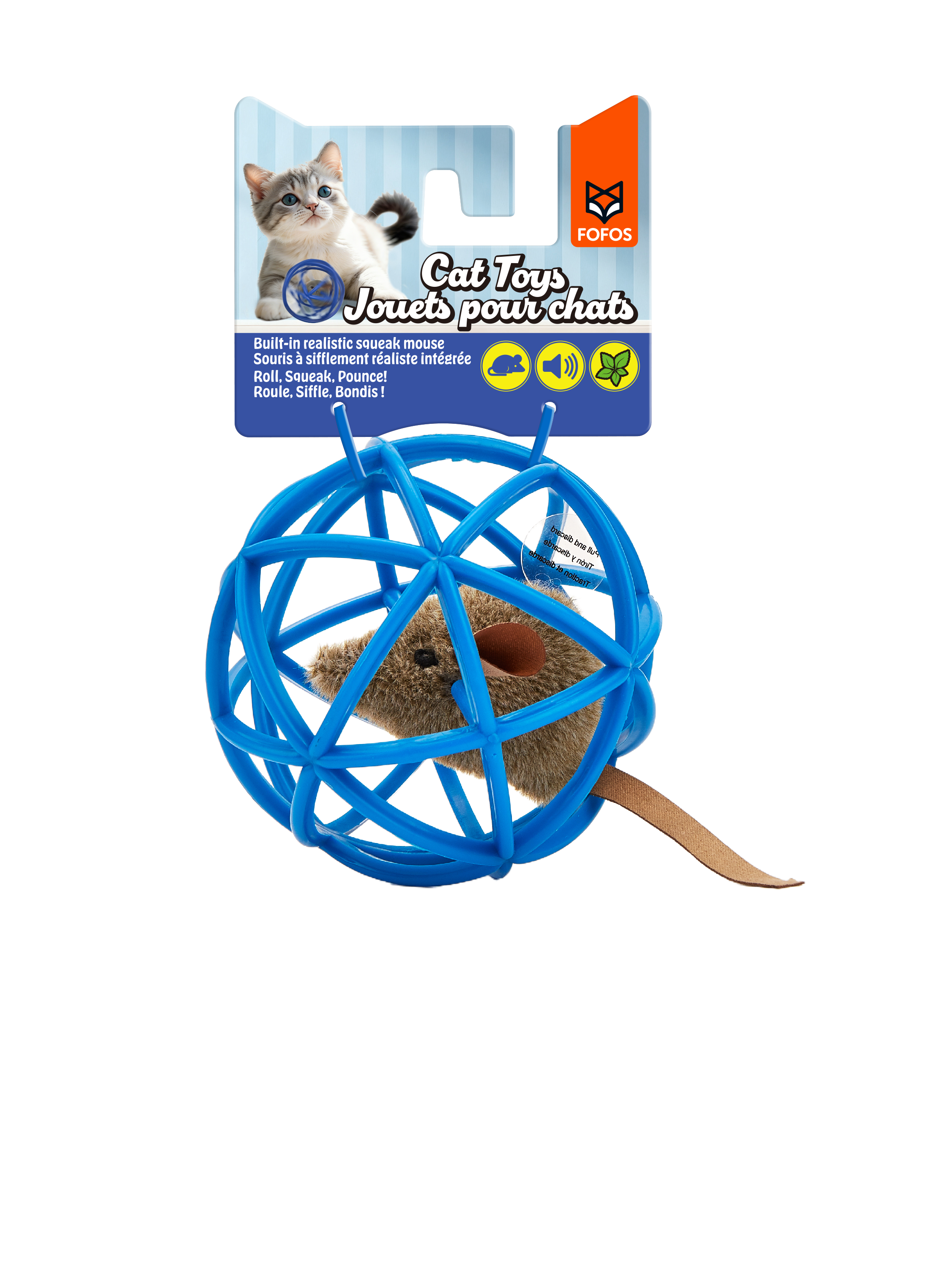 Fofos Mouse In The Ball Cat Toy