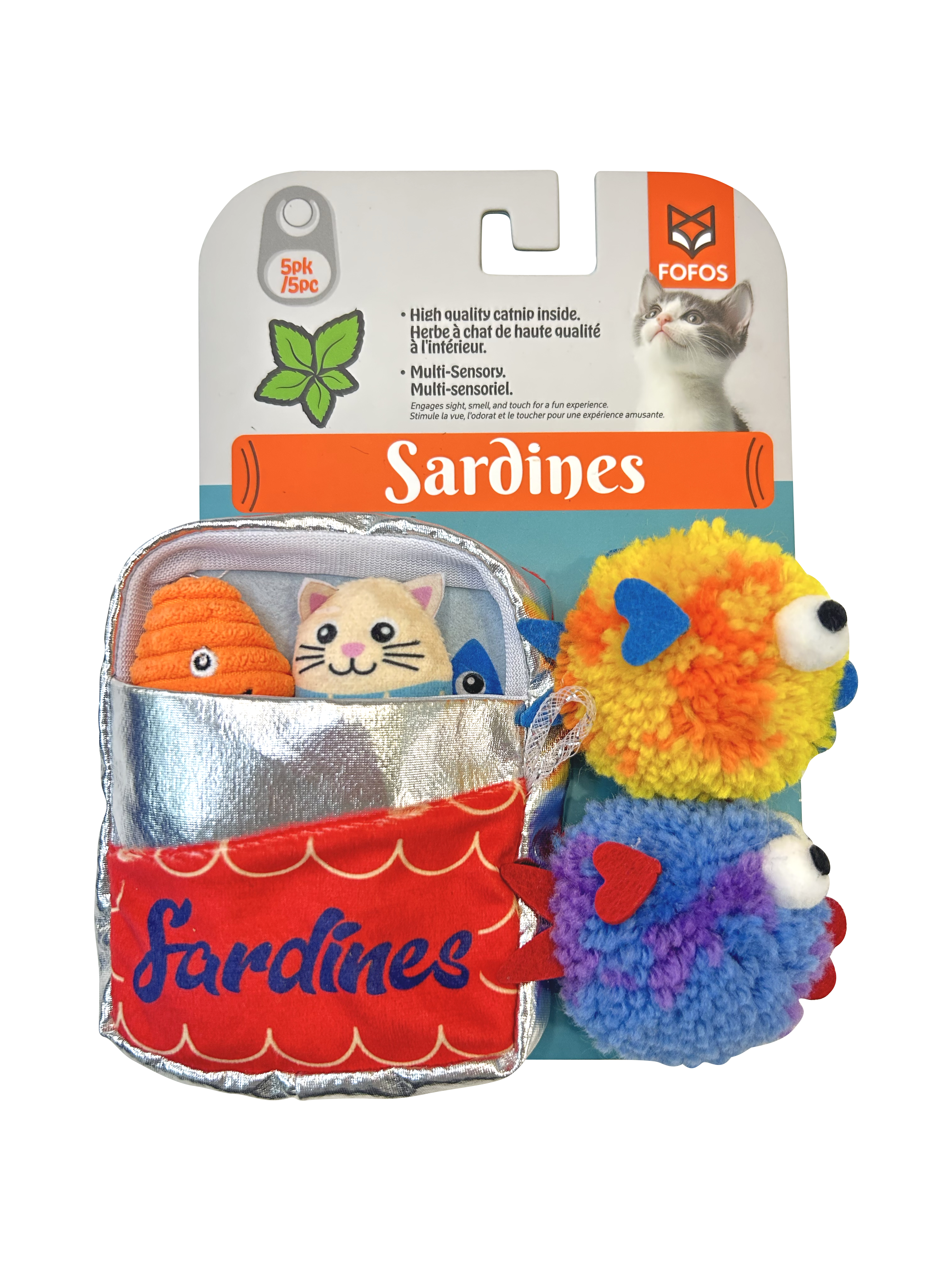 Fofos Sardine Cat Toy Fish