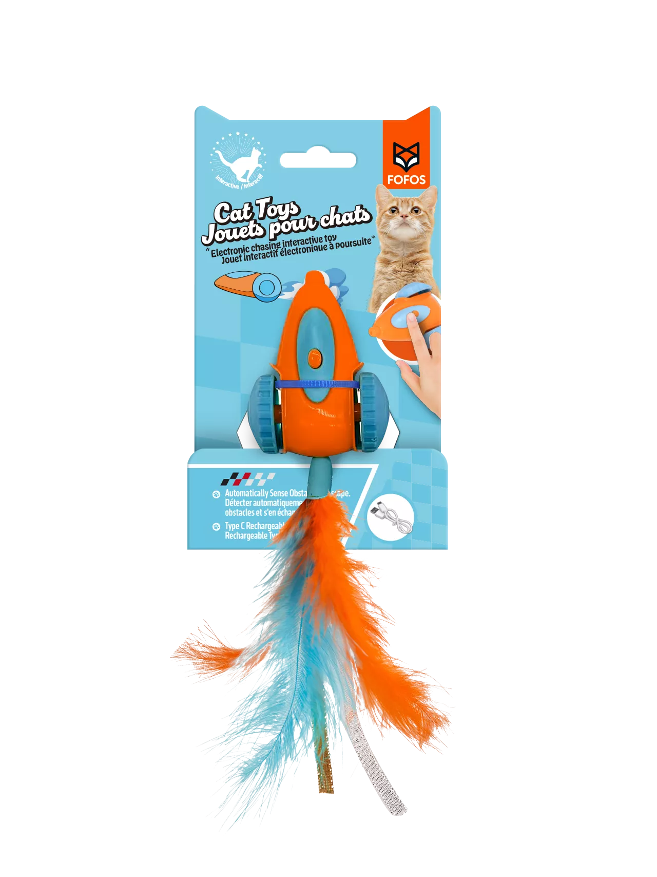 Fofos Interactive Race Car Toy For Cat