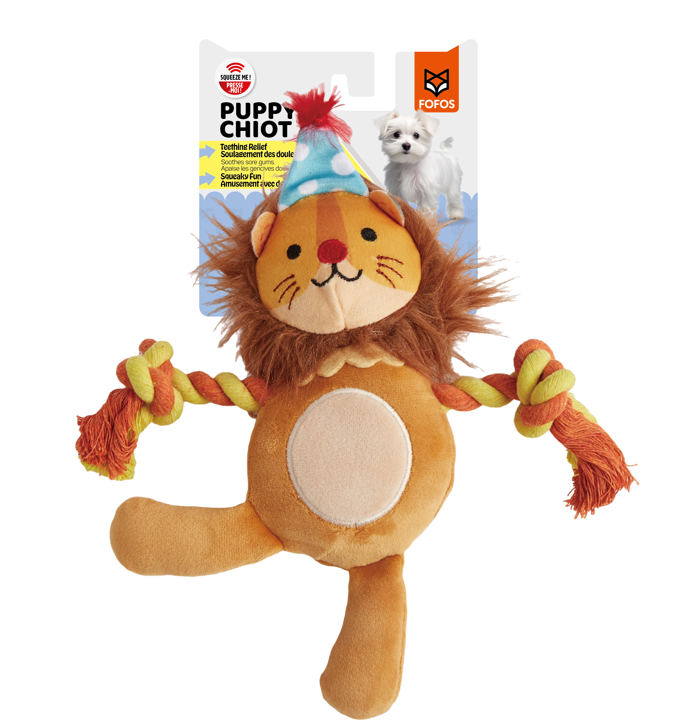 FOFOS Fluffy Puppy Toy