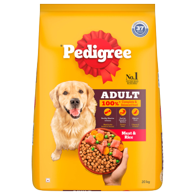 Pedigree-Meat and Rice Flavour Adult Dog Dry Foods