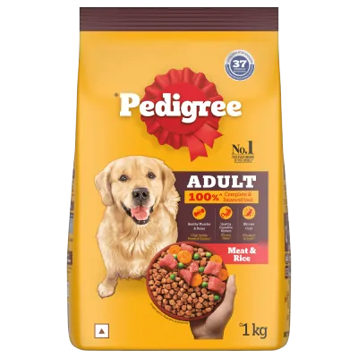 Pedigree-Meat and Rice Flavour Adult Dog Dry Foods