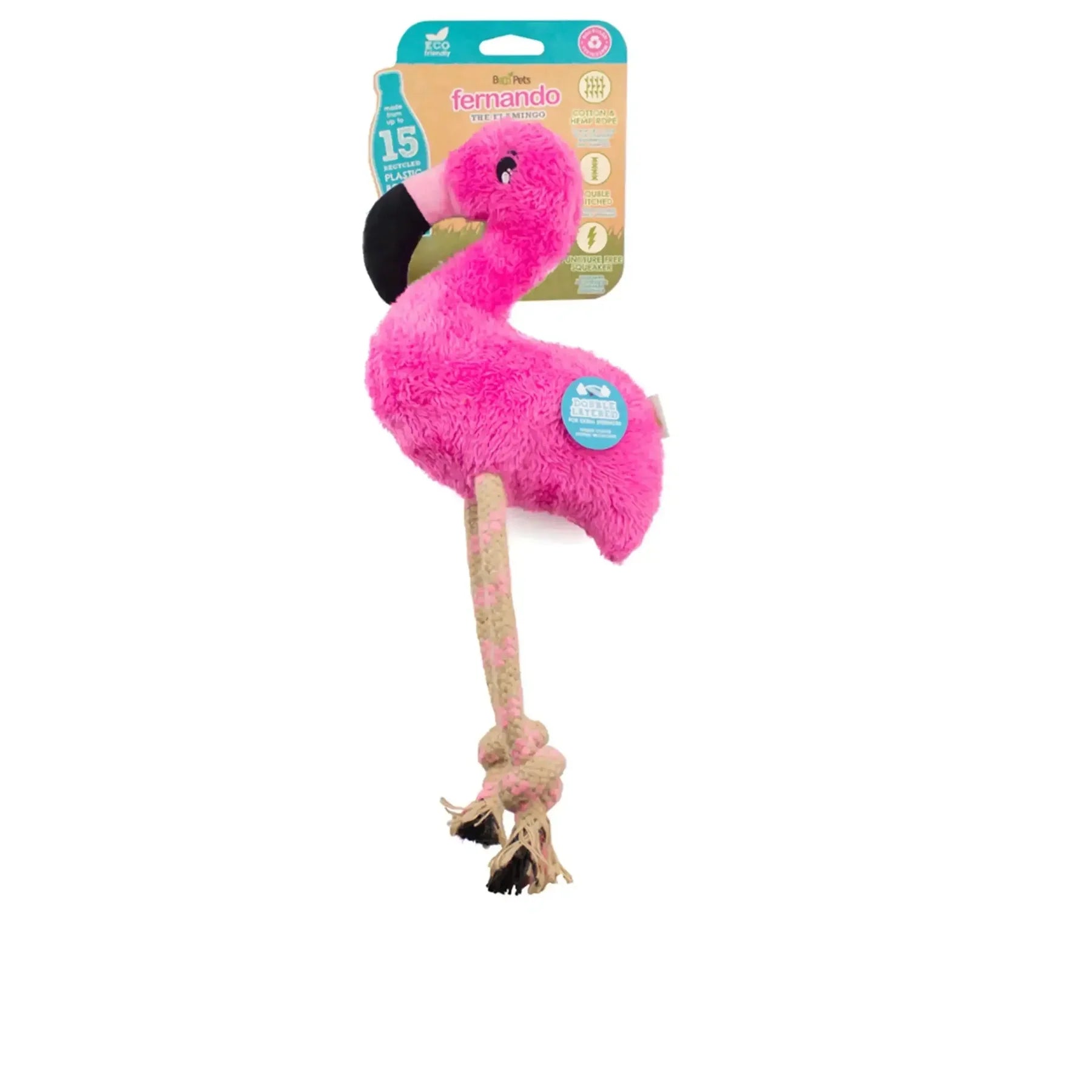 Beco Dual Material Soft Toy Flamingo