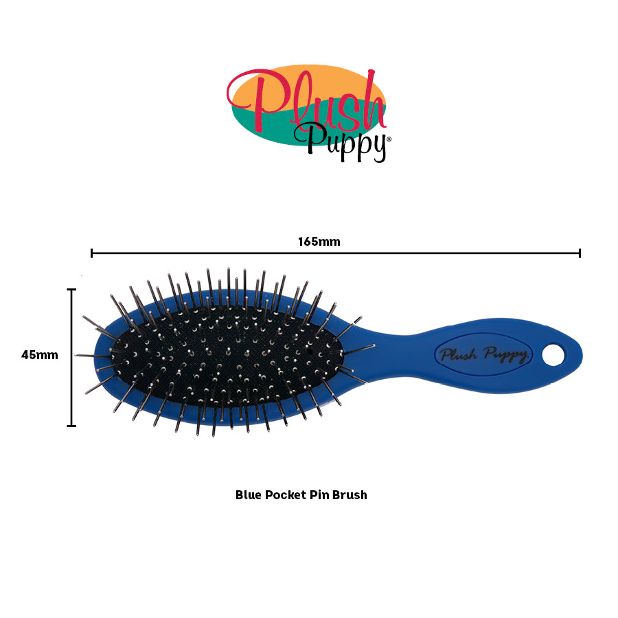 Plush Puppy  -  Pocket Pin Brush for Dogs