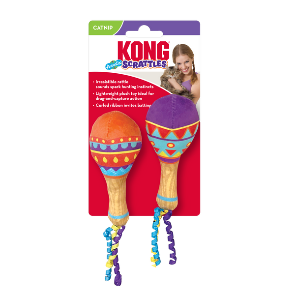 Kong Scrattles Acoustix Toy for Cats