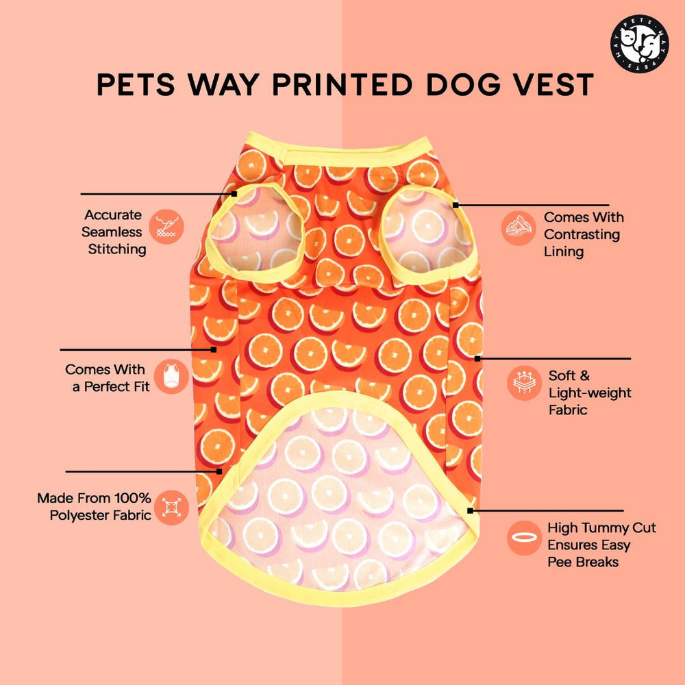 Pets Way Tall Tails Printed Vest for Dogs