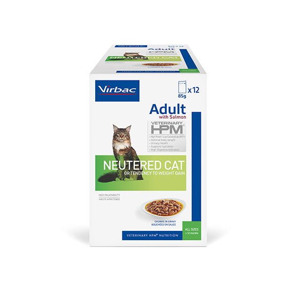 Virbac - Adult Wet With Salmon Neutered Entire Cat Food