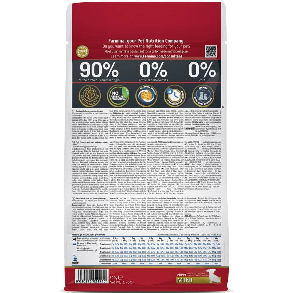 N&D- Ancestral Grain Chicken & Pomegranate Puppy Mini Dry Food
