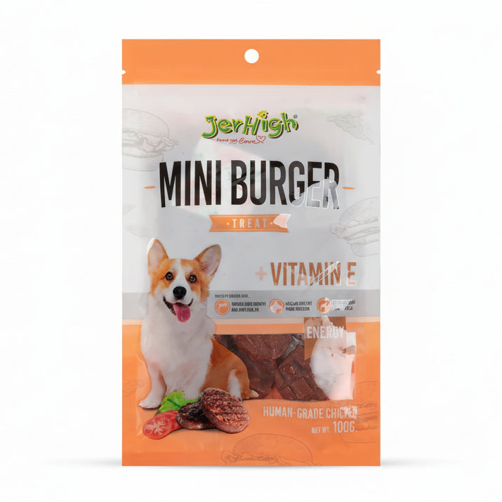 JerHigh Mini Burger Dog Treat