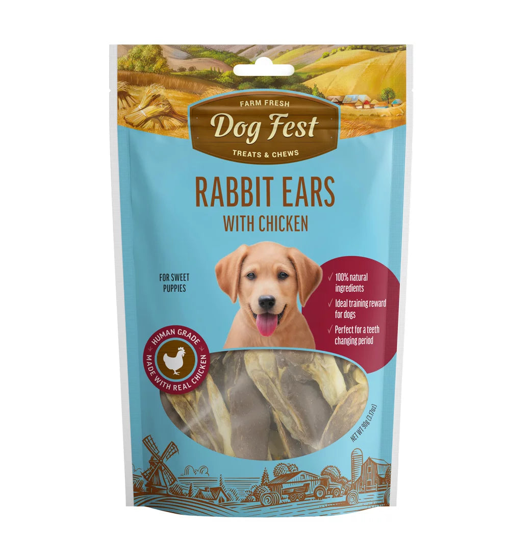 Dog Fest-Rabbit ears with chicken