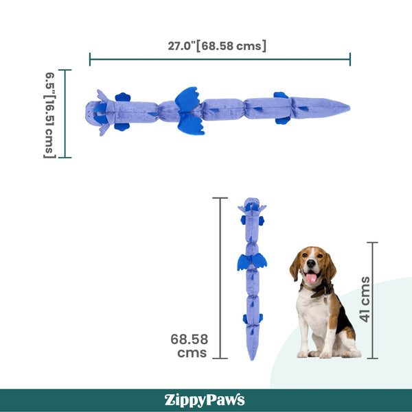 Zippy Paws Zippy Dragonz Plush Squeaky Toy for Dogs