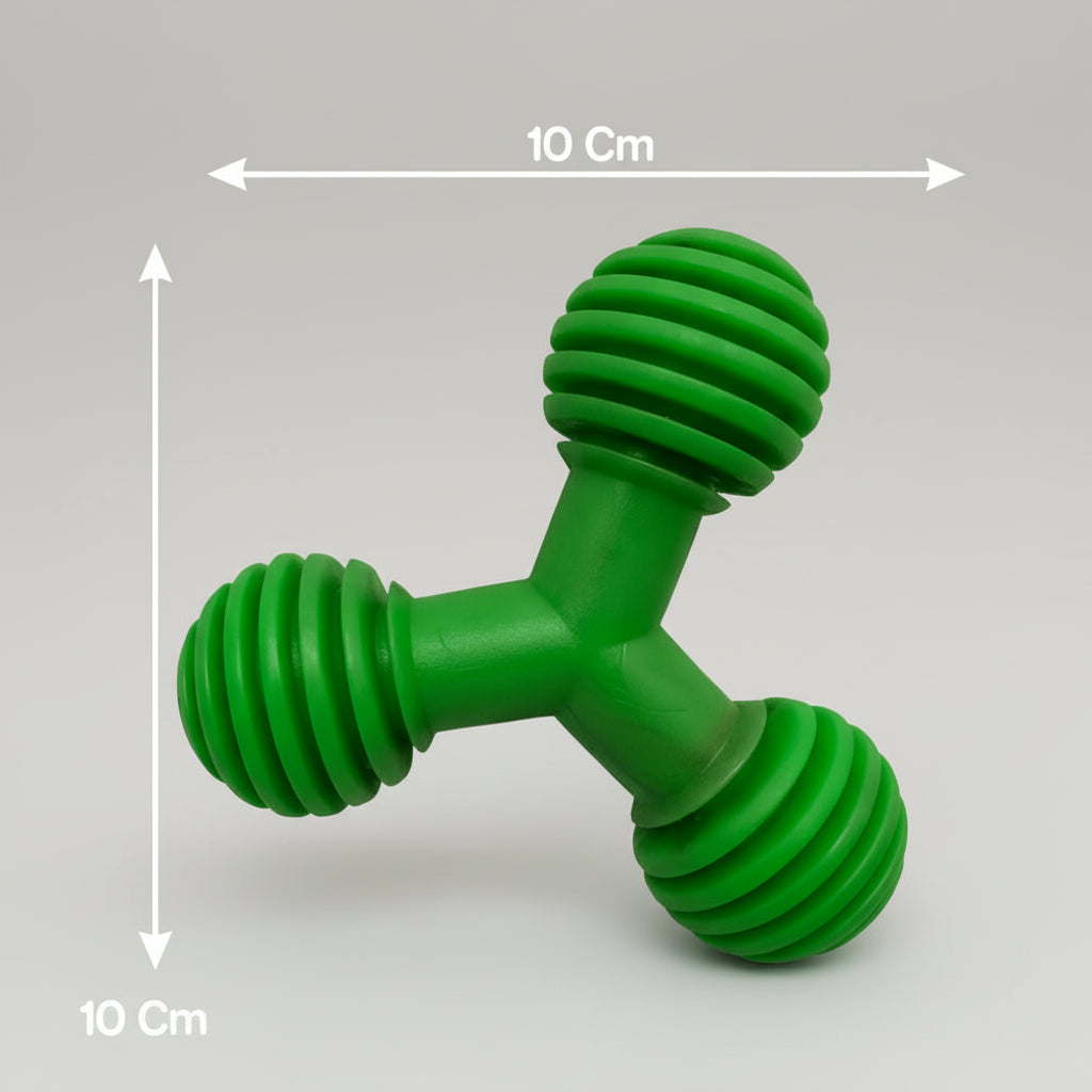 Drools Non Toxic Rubber Trio Bolt Toy for Dogs