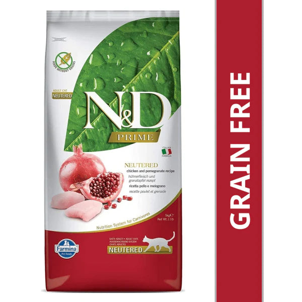 N&D Prime Chicken and Pomegranate Neutered Adult Cat Dry Food