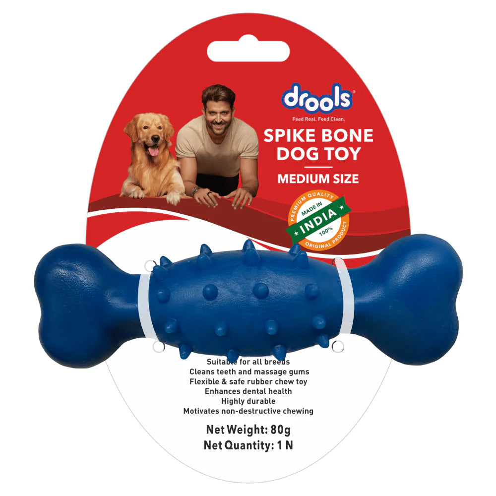 Drools - Dog Spike Bone Toy – Roms N Raks