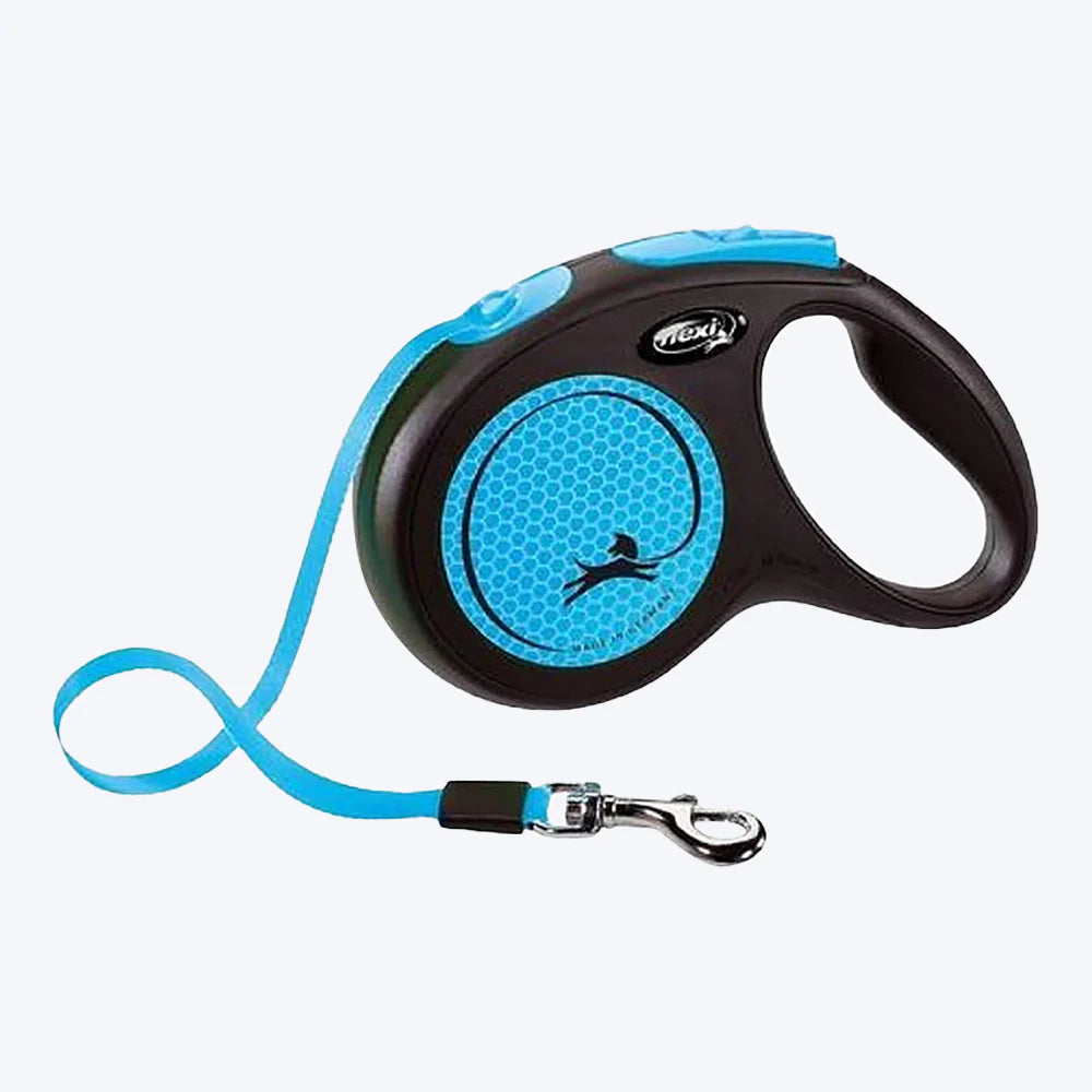 Flexi New Neon Reflect 5m Tape Retractable Dog Leash