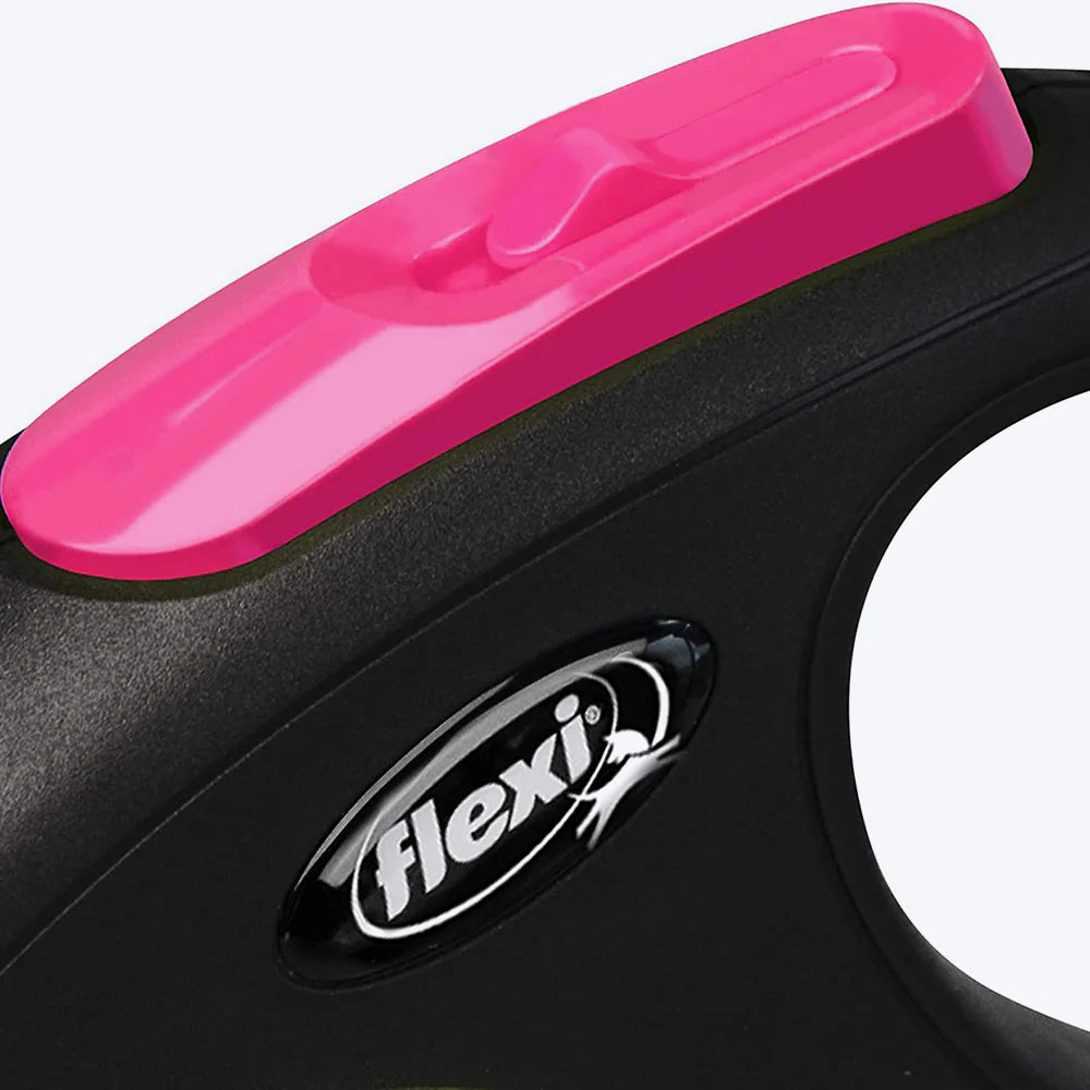 Flexi New Neon Reflect 5m Tape Retractable Dog Leash