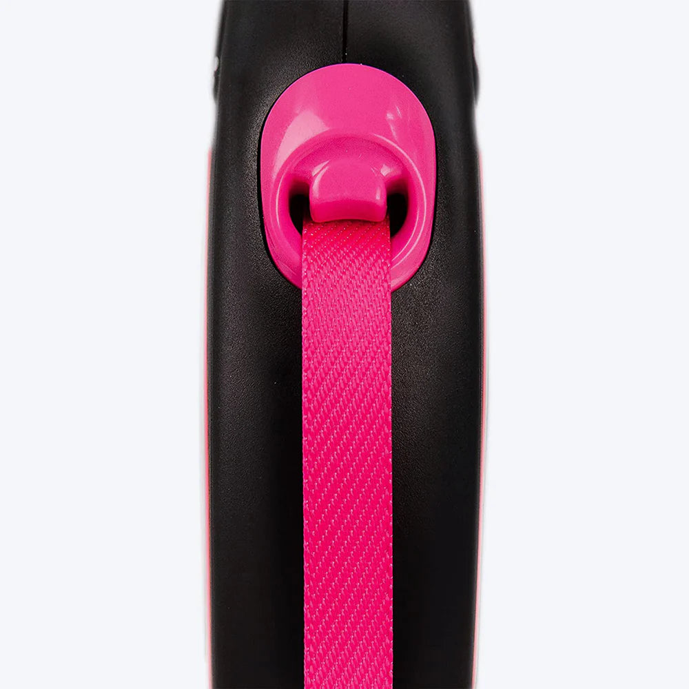 Flexi New Neon Reflect 5m Tape Retractable Dog Leash