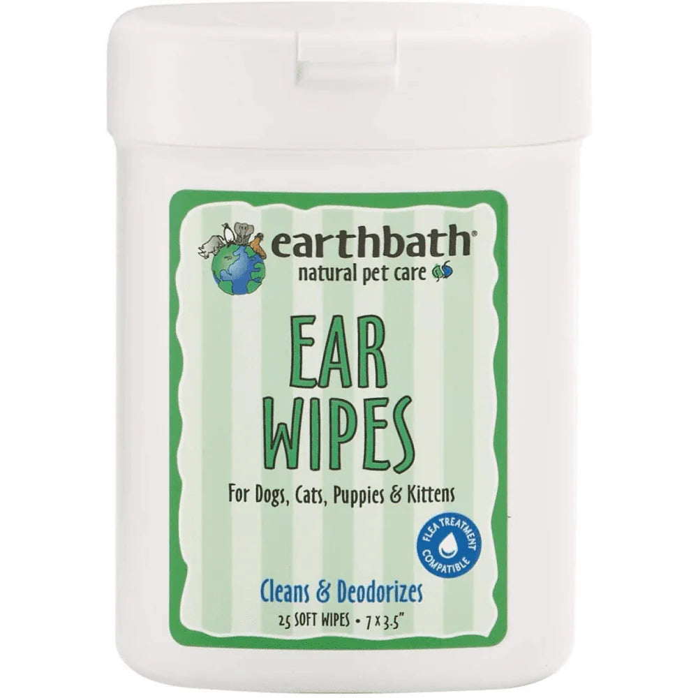 Earthbath - Ear Wipes with Witch Hazel (25 ct)