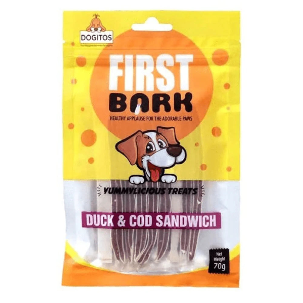 First Bark- Duck and Cod Sandwich Dog Treats