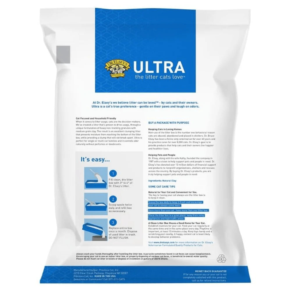 Dr. Elsey’s- Premium Ultra Unscented Clumping Cat Litter