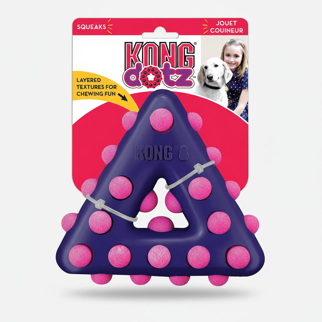 Kong Dotz Triangle Hard Dog Toy